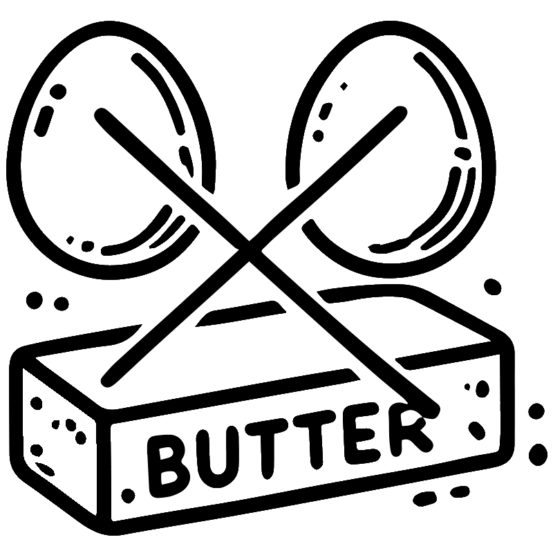 卵・バター不使用のアイコン